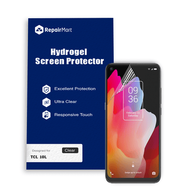 TCL 10L Compatible Premium Hydrogel Screen Protector Compatible With Full Coverage Ultra HD